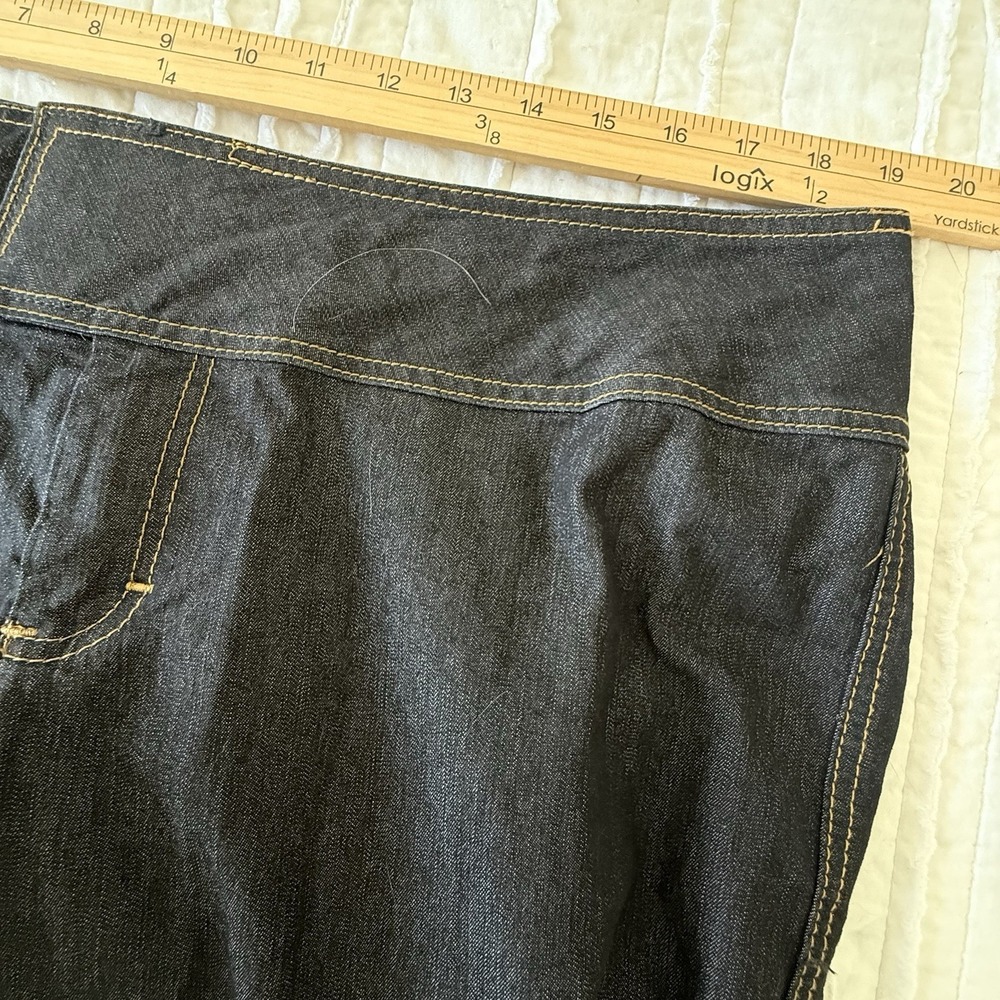 Bisou Bisou Michele Bohbot Wide Leg Jeans Woman 16 Black Jeans Poet Clean Girl - Picture 7 of 10